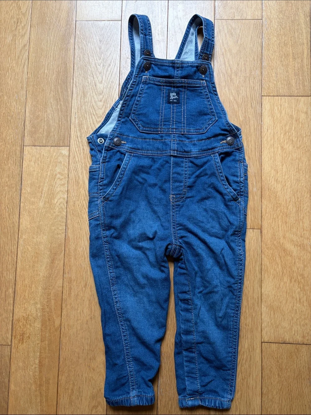 Osh Kosh Baby Stretch Denim Classic Overalls - Dark Wash